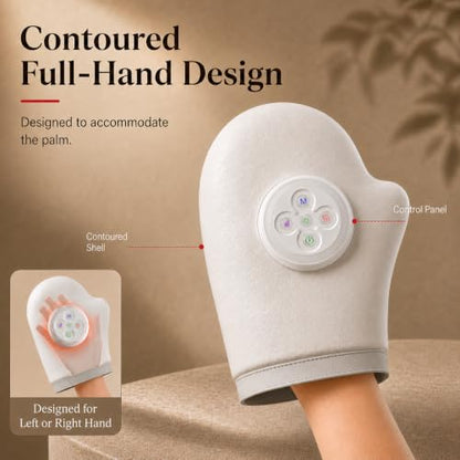 Rechargeable Hand Comfort Device with 3 Temperature Settings, 15-Min Auto-Off, 5 Level Settings & 3 Operating Modes
