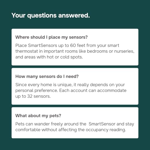 ecobee SmartSensor 2-Pack - Room Temperature & Occupancy Detection Sensor