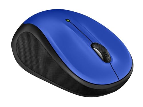 Logitech M325s Compact Ambidextrous 2.4 GHz Wireless Mouse - Blue | Ambidextrous with 2.4 GHz USB-A Nano Receiver, 1000 dpi optical tracking, 18-months battery life, PC, Mac, laptop compatible