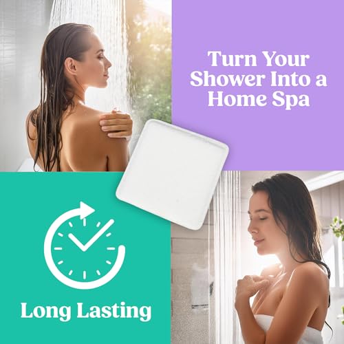 Lavender Shower Steamers Aromatherapy for Women, Lavender Shower Bombs Aromatherapy for Women, Shower Tablets, Shower Scent Steamers, Organic Shower Steamer Gift Set
