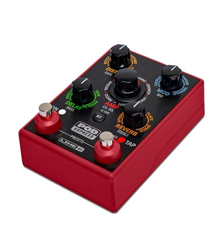 Line 6 POD Express Guitar Pedal Multi Effects and Amp Modeling Processor, Looper, USB-C Interface, Software Editor
