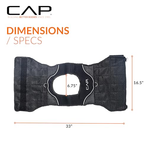 CAP 20–150lb Adjustable Weighted Vest for Strength Training & Workouts