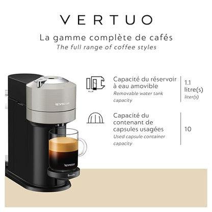 Nespresso Vertuo Next Pod Coffee & Espresso Machine Light Grey