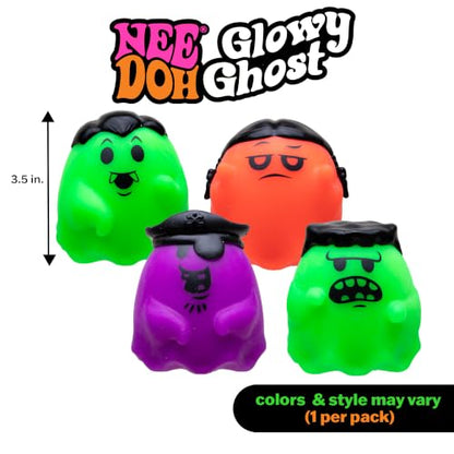 Schylling Needoh Needohween Glowy Ghost - Sensory Squeeze Toy - (Pack of 1)