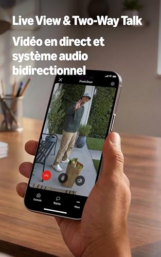 Ring Wired Doorbell 2K (newest model), Retinal 2K with wide-angle video, up to 6x Enhanced Zoom, and Two-Way Talk, Speckled Gray