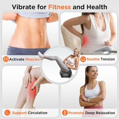 FEIERDUN Vibration Plate Exercise Machine with Touchscreen