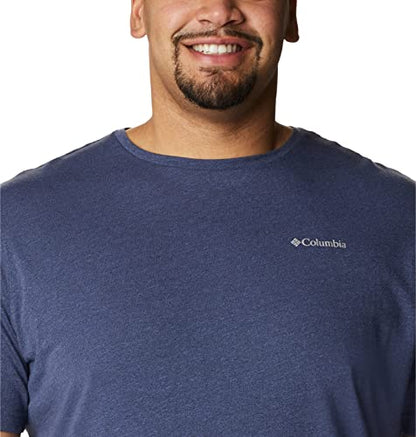 Columbia Men's Thistletown Hills Short Sleeve, Dark Mountain Heather, Large