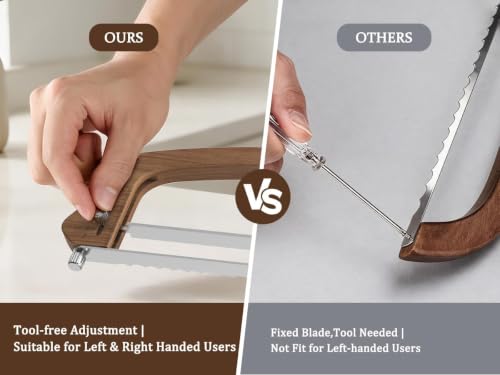 imarku Adjustable Bread Slicer for Homemade Bread, Sourdough Bread Knife
