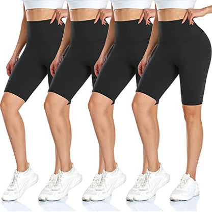 DHSO Biker Shorts for Women, 8" High Waisted Summer Spandex Workout Tights