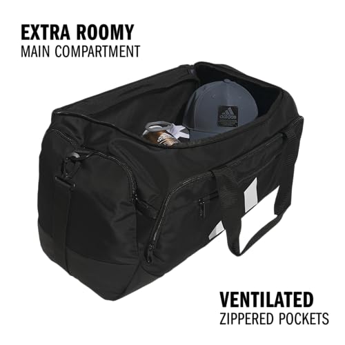 adidas Unisex-Adult Defender 5 Medium Duffel Bag, Black, 59L Medium