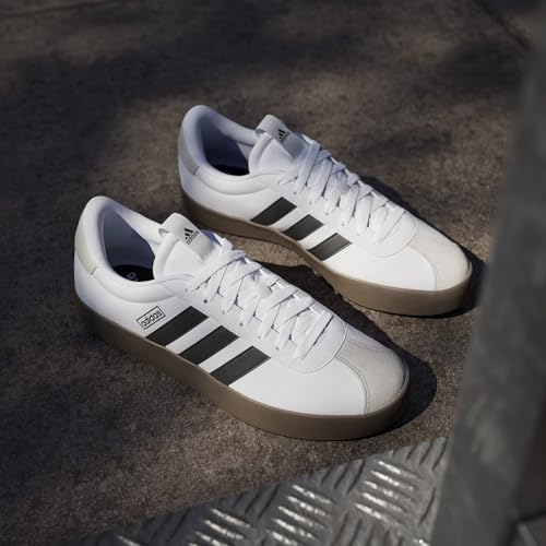 Adidas Men's VL Court 3.0, White/Core Black/Grey One, 9