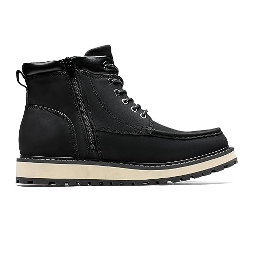 Bruno Marc Men's Winter Snow Boots Fashion Casual Comfort Warm Boots,SBCH2302M-1,Black,Size 10 M US