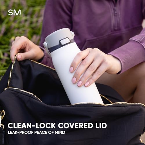 Simple Modern Insulated Sport Water Bottle with Chug Lid | 30oz, Black