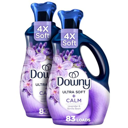 Downy Ultra Soft Fabric Softener Liquid, Calm, Lavender and Vanilla Bean, 3.31L