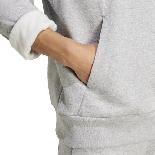Adidas Men's All SZN Fleece Hoodie, Medium Grey Heather, X-Large