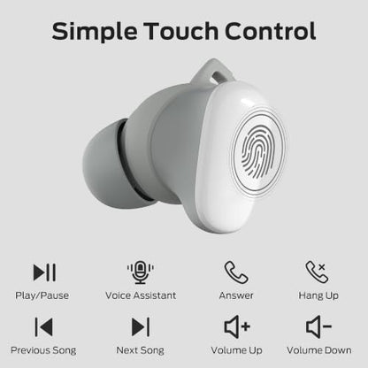 Oraolo Wireless Earbuds Bluetooth 5.4 in Ear Headphones White