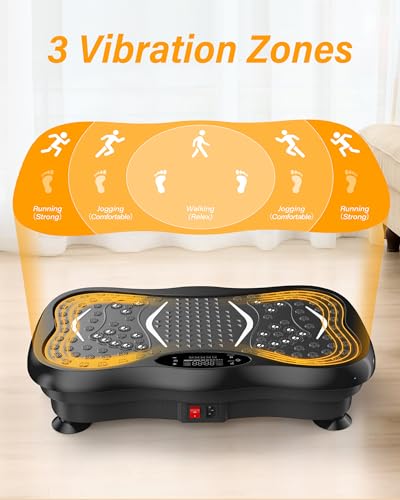 Vibration Plate Exercise Machine for Weight Loss, 330 Lbs Capacity