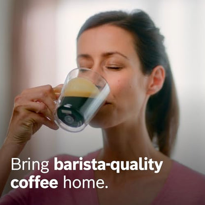 Bosch 500 Series Fully Automatic Coffee, Espresso Machine - Black | Double Cup, Large Bean Capacity, 9 Coffee and Milk-Based Drinks - Barista Quality, Programmable Super Coffee Maker