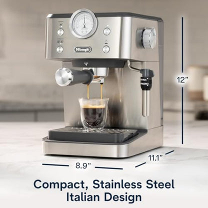 De'Longhi Classic Signature Espresso Machine, Adjustable Milk Frother