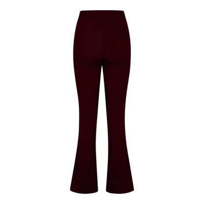 Dress Pants for Women Plus Size Business Casual Plus Size Women Dress Pants Women Business Casual Flare Pants High Waisted Work Slacks Slim Fit Stretch Trousers with Side Pockets Wine,L