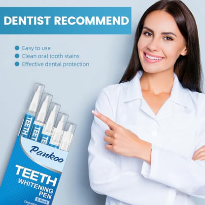 PankooTeeth Teeth Whitening Pen, Enamel-Safe Formula, No Pain for Sensitive Teeth