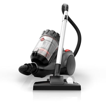 Hoover Multi-Surface Bagless Canister Vacuum, Corded & Lightweight, Grey