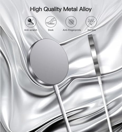 OANDYS For MagSafe Charger 2 Pack 15W Fast Magnetic Wireless Charger For iPhone 18/17/16/15/14/13/12 Series&AirPods 4-2Pro, Strong Magnet, USB-C/A Ports, Ultra-Thin &Portable, Ideal for Desk & Bedside