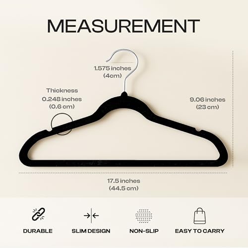 Utopia Home Velvet Hangers 50 Pack – Non-Slip Slim Pink Hangers | Luxury Non-Slip Slim Pant & Coat Hangers | Strong Space-Saving Clothes Hangers | 360° Swivel Hook