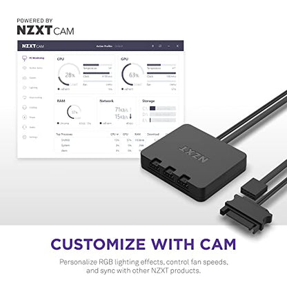 Nzxt 270651 Fan Rf-d14sf-w1 F140 RGB Duo 140mm Fdb 4-pin Pwm White Ratail
