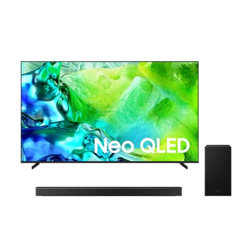 SAMSUNG 75 Inch Neo QLED QN80H Mini LED 4k Smart TV + SAMSUNG HW B750F/ZC 5.1 Channel Soundbar
