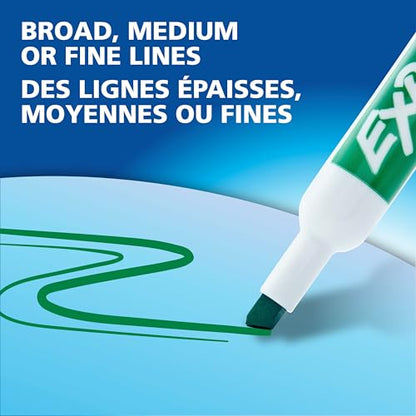 Expo Low Odor Dry Erase Markers, Chisel Tip, Black, 8 Count, 1980443