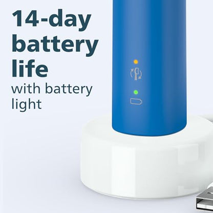 Philips Sonicare 4100 Rechargeable Electric Toothbrush, 1 Brush Head, Blue
