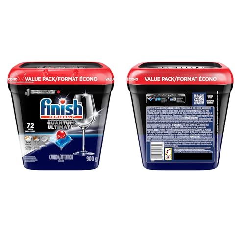 Finish Quantum Ultimate Dishwasher Detergent Pods, 72 Tabs