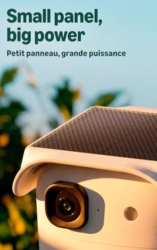 Blink Solaris 2K+ (newest model) — Solar-powered battery smart security camera, wireless fixed solar panel, 2K video, Sync Module Included — 3 Camera System (White)