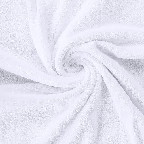 Utopia Towels 8 Piece Majestic Plush Luxury Towel Set, Cotton, White