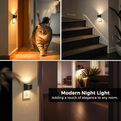 L LOHAS Night Lights Plug into Wall, Dimmable Plug in Night Light, 2Pack