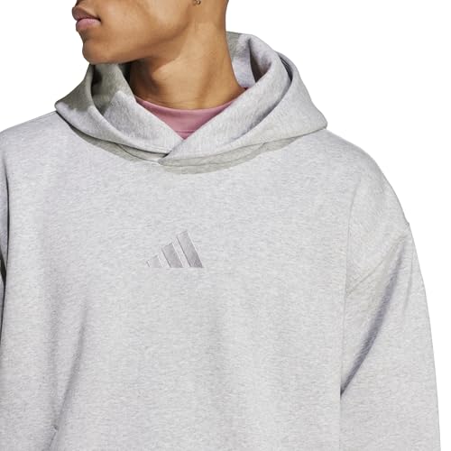 Adidas Men's All SZN Fleece Hoodie, Medium Grey Heather, X-Large