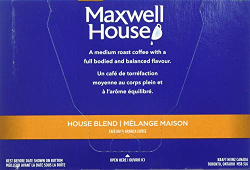 Maxwell House, Mélange maison, 12 Capsules de café K-Cup®, caisse de 6