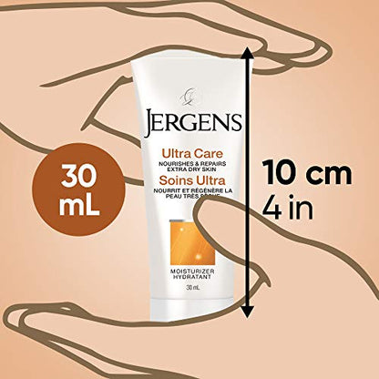 Jergens Travel Size Ultra Care Extra-Dry Skin Moisturizer & Body Lotion (30 mL) (Pack of 4)