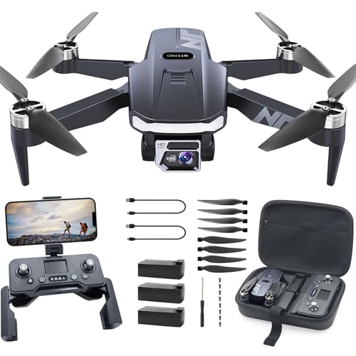 4K UHD GPS Drone with Camera for Adults N11 Pro, 90 Min 3 Battery Long Flight Time, Auto Return, Follow Me, Long Control Range, Brushless Motor, 5G FPV RC Quadcopter for Beginners