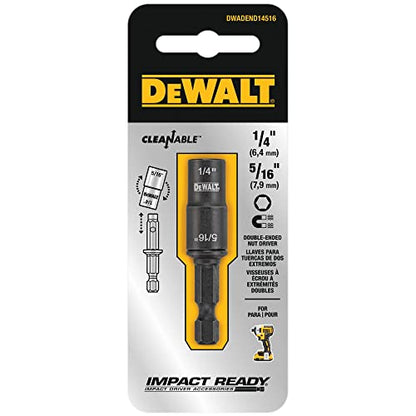 DEWALT Nut Driver, Double Ended, 1/4In + 5/16In (DWADEND14516)