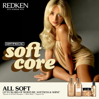 Redken All Soft Shampoo, For Dry, Brittle Hair