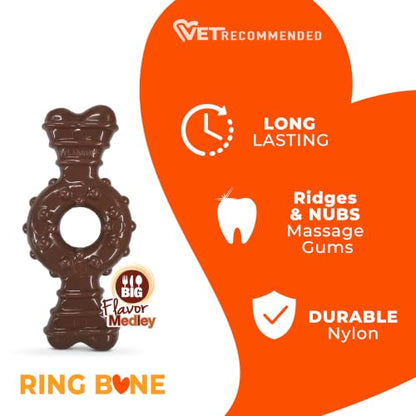 Nylabone DuraChew Textured Ring Bone, Chicken, Petite