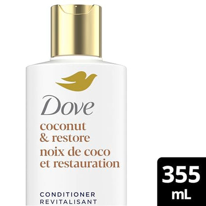Dove Coconut Restore Damage Therapy Shampoo & Conditioner, 355 mL, 4 Pack