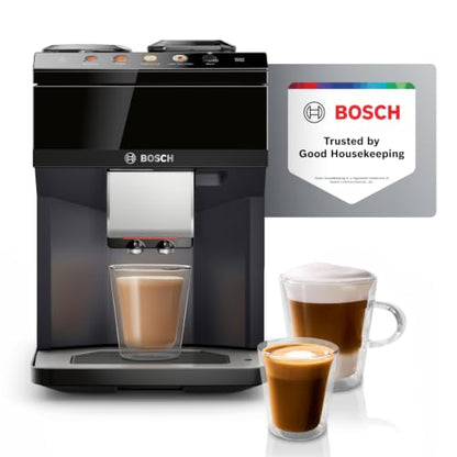 Bosch 500 Series Fully Automatic Coffee, Espresso Machine - Black | Double Cup, Large Bean Capacity, 9 Coffee and Milk-Based Drinks - Barista Quality, Programmable Super Coffee Maker