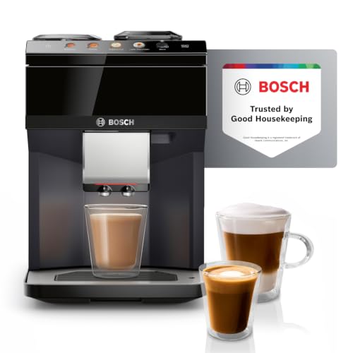 Bosch 500 Series Fully Automatic Coffee, Espresso Machine - Black | Double Cup, Large Bean Capacity, 9 Coffee and Milk-Based Drinks - Barista Quality, Programmable Super Coffee Maker