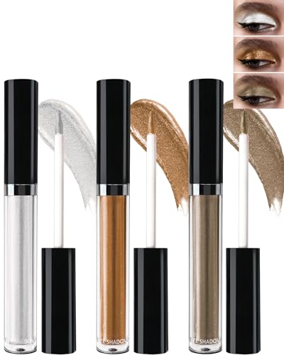 Shimmer Eyeshadow Set, Metallic Holographic Liquid Eye Shadow for Women