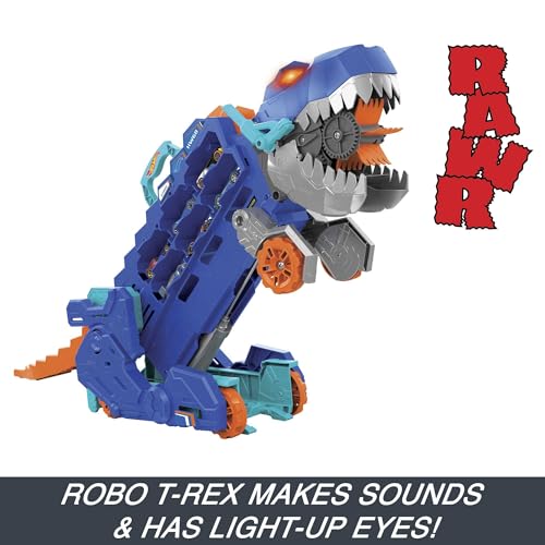 Hot Wheels City Ultimate T-Rex Transporter & 2 Die-Cast Toy Cars