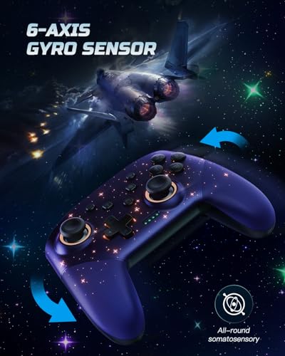 VOYEE Switch Controllers for Switch/Lite/OLED/PC Windows, RGB Star LED