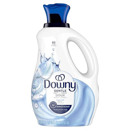 Downy Gentle Soft + Fresh Fabric Softener Liquid, Ocean Mist Scent, 83 loads, 1.66L
